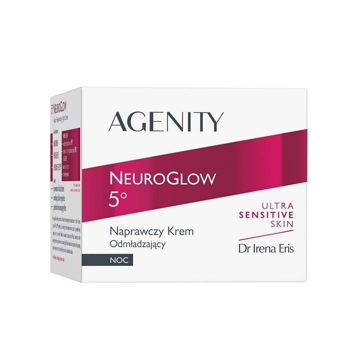 Dr Irena Eris Agenity NeuroGlow 5° Naprawczy krem odmładzający na noc, 50 ml