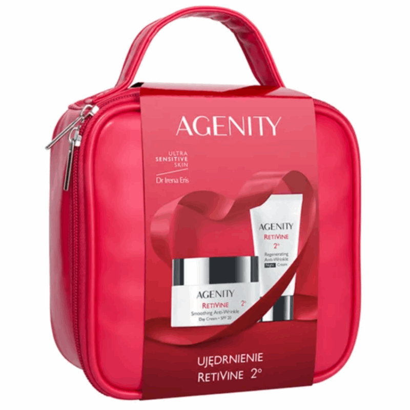 Dr Irena Eris Agenity Retivine 2° Zestaw (krem przeciwzmarszczkowy SPF 20 na dzień, 50 ml + krem na noc, 25 ml), 1 szt.