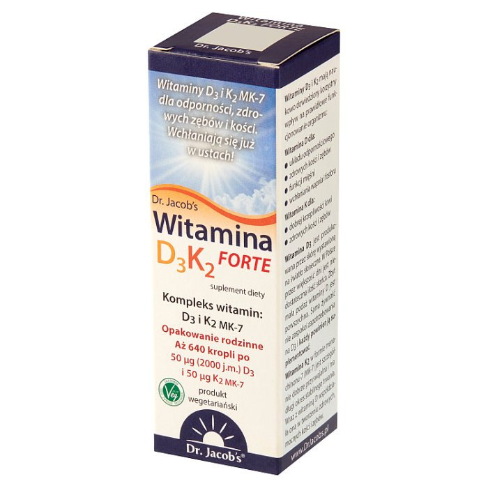 Dr. Jacob's Witamina D3K2 Forte krople, 20 ml
