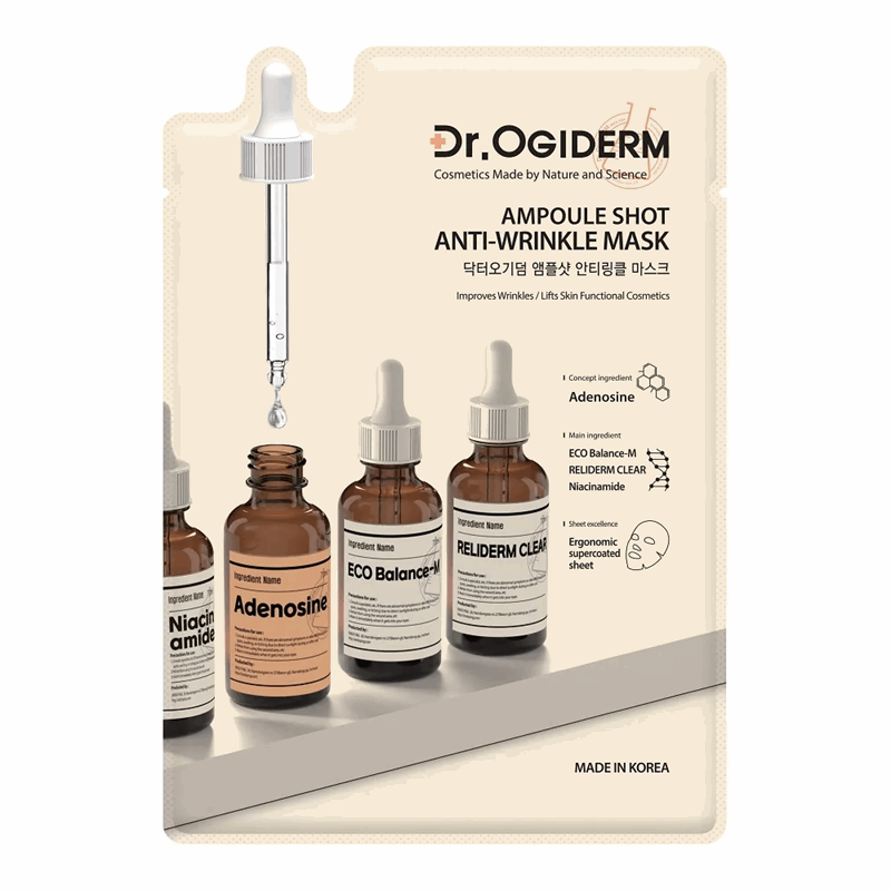 Dr. Ogiderm Przeciwzmarszczkowa maska w płachcie, 30 ml