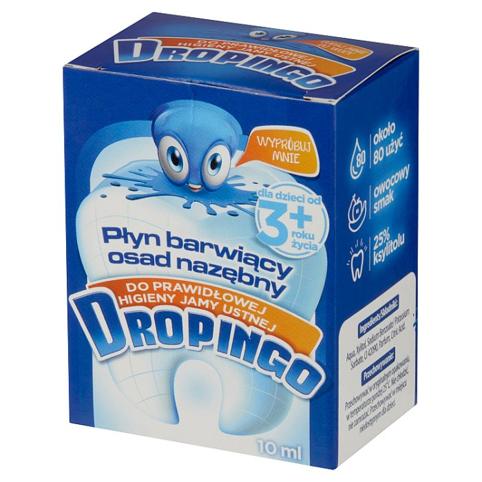 Dropingo płyn barwiący osad nazębny 10 ml / Czyste ząbki