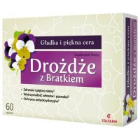 Drożdże z bratkiem tabletki, 60 szt.