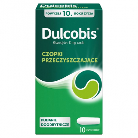 Dulcobis 10 mg czopki doodbytnicze, 10 szt.