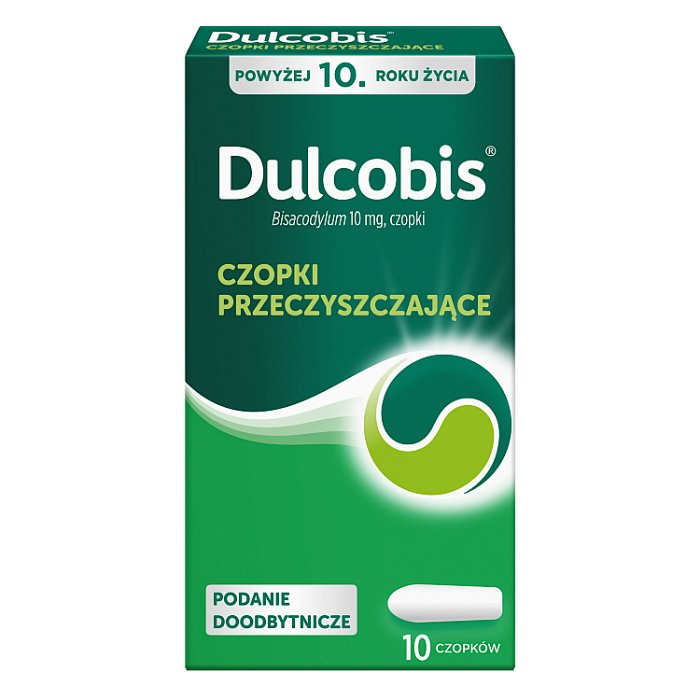 Dulcobis 10 mg czopki doodbytnicze, 10 szt.
