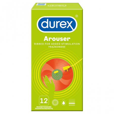 Durex Arouser  12 szt   prezerwatywy prążkowane