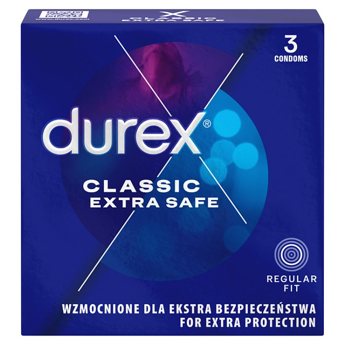 Durex Extra Safe 3 szt  prezerwatywy  grubsze nawilżane