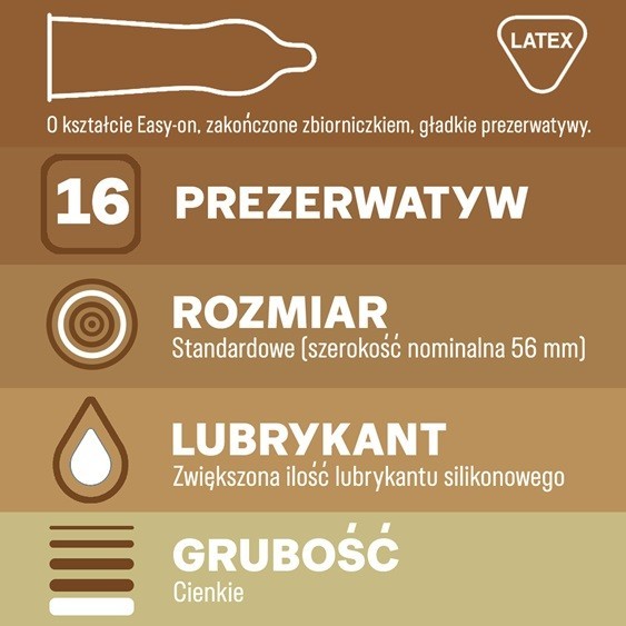 Durex prezerwatywy bez lateksu Real Feel 16 szt bezlateksowe