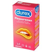 Durex prezerwatywy Pleasuremax 12 szt z wypustkami prążkami