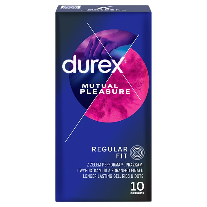 Durex prezerwatywy z wypustkami Performax Intense 10 szt Mutual Pleasure