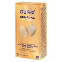 Durex Sensual No Latex prezerwatywy bez lateksu, 10 szt.