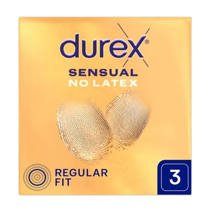 Durex Sensual No Latex prezerwatywy bez lateksu, 3 szt.