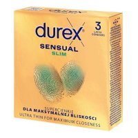 Durex Sensual Slim prezerwatywy supercienkie, 3 szt.