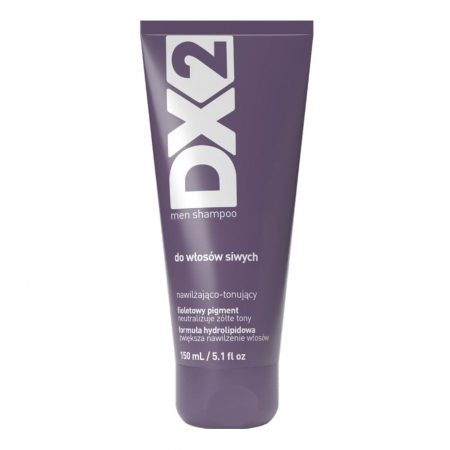 DX2 Szampon nawilżająco-tonujący do włosów siwych, 150 ml