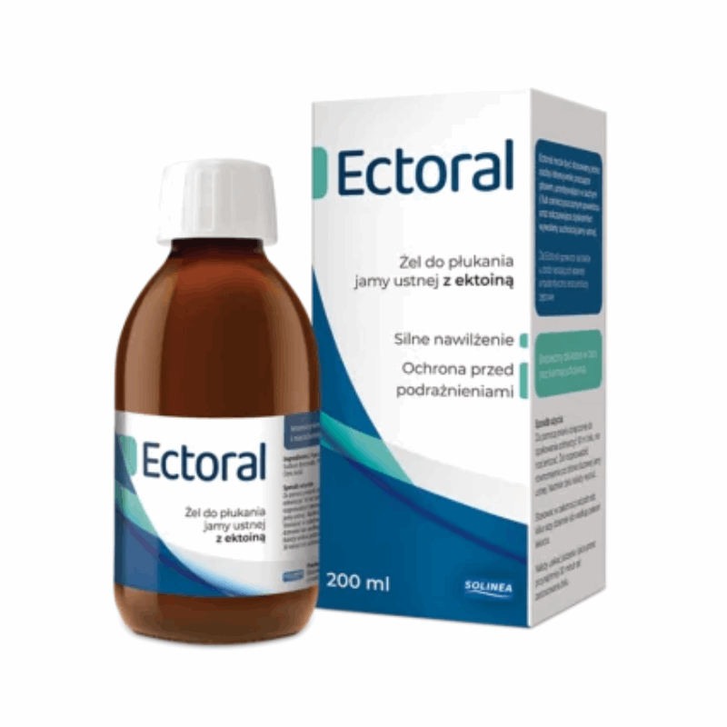 Ectoral Żel do płukania jamy ustnej z ektoiną, 200 ml