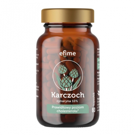 Efime Karczoch kapsułki na prawidłowy poziom cholesterolu, 60 szt.