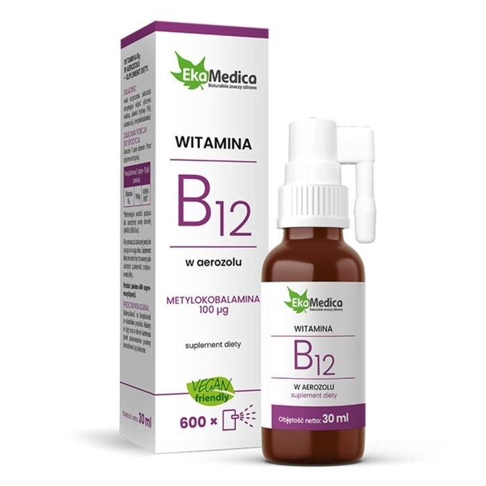 EkaMedica Witamina B12 w aerozolu, 30 ml