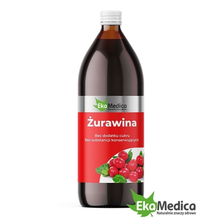 EkaMedica Żurawina sok, 1000 ml