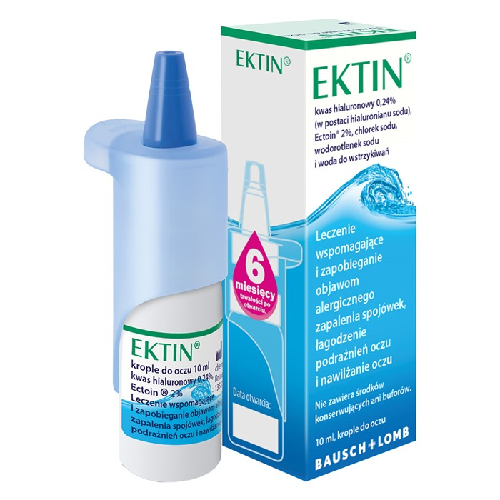 Ektin Krople do oczu na alergiczne zapalenie spojówek, 10 ml