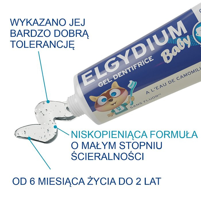 ELGYDIUM Baby Pasta do zębów w żelu (6m+) 30 ml