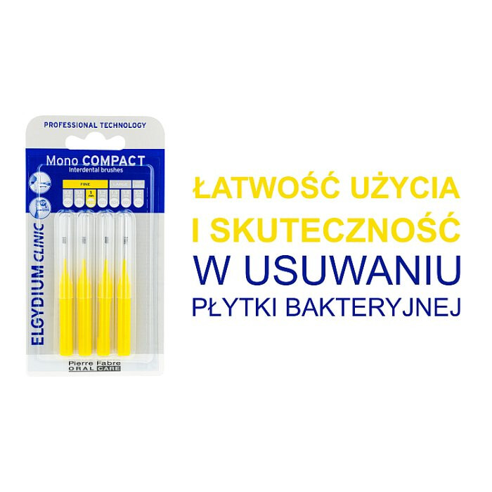 ELGYDIUM CLINIC Mono Compact Szczoteczki międzyzębowe 1 mm 4 szt.