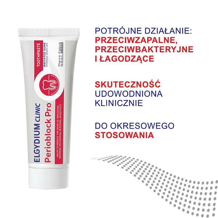 Elgydium Clinic PerioBlock Pro pasta do zębów, 50 ml