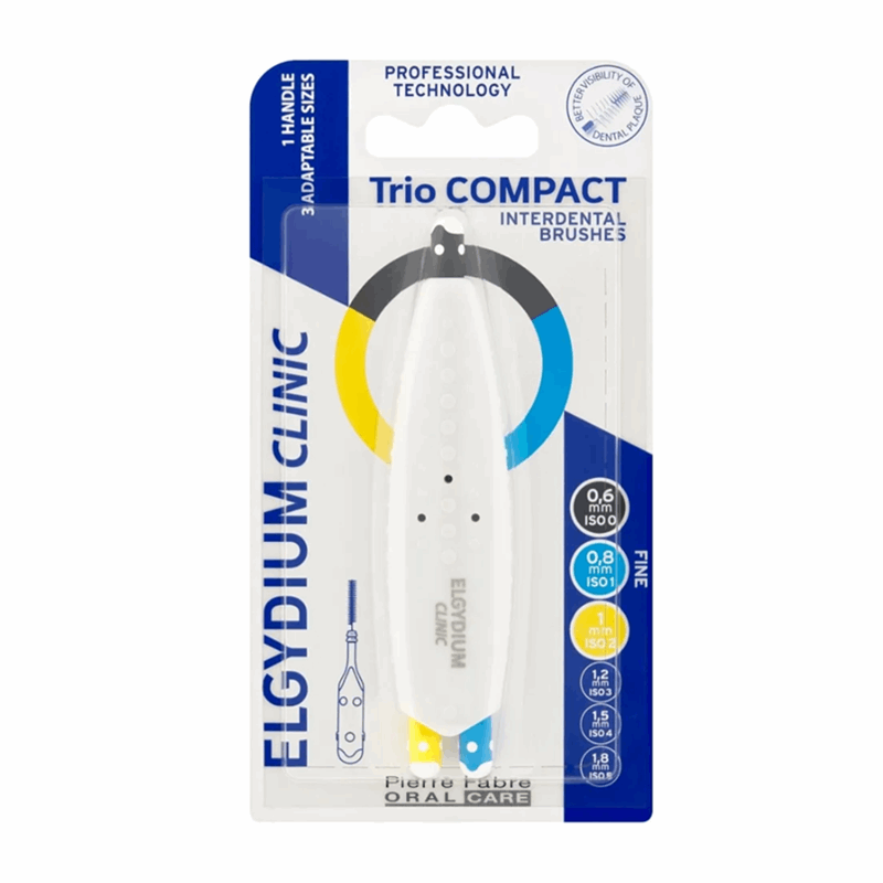 Elgydium Clinic Trio Compact ISO 012 szczoteczki międzyzębowe, 3 szt.