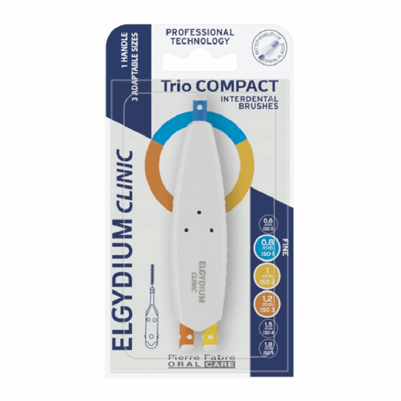 Elgydium Clinic Trio Compact ISO 123 szczoteczki międzyzębowe, 3 szt.