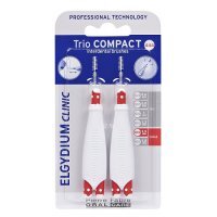 ELGYDIUM Clinic Trio Compact  Large - zestaw szczoteczek międzyzębowych (1,5 mm)  6 szt.