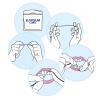 ELGYDIUM DENTAL FLOSS EXPANDING Nić dentystyczna pęczniejąca miętowa 25 m