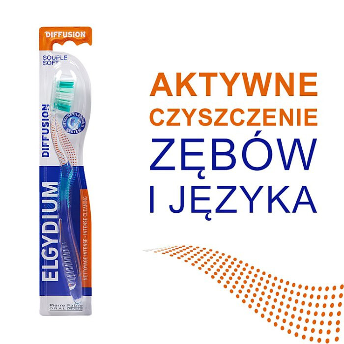ELGYDIUM DIFFUSION Szczoteczka do zębów ŚREDNIA 1 szt.