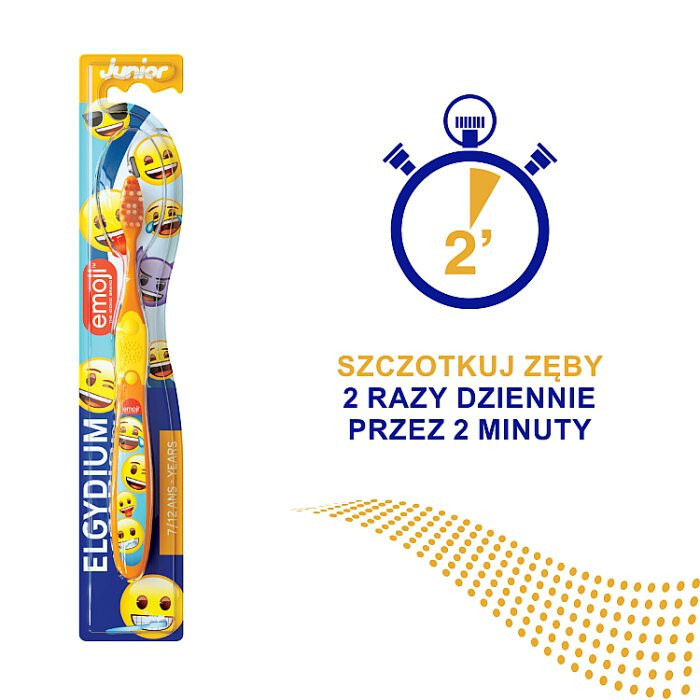 ELGYDIUM EMOJI Junior Szczoteczka do zębów (7-12 lat) 1 szt.
