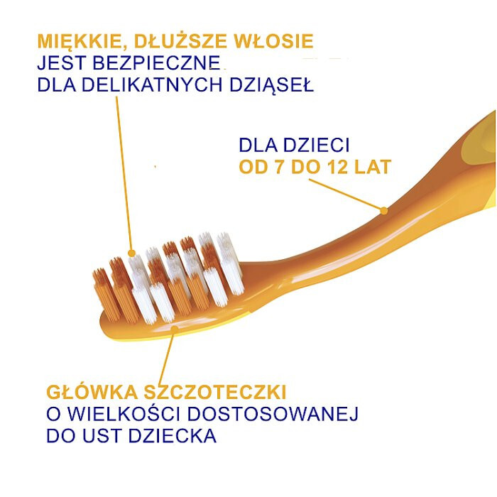 ELGYDIUM EMOJI Junior Szczoteczka do zębów (7-12 lat) 1 szt.