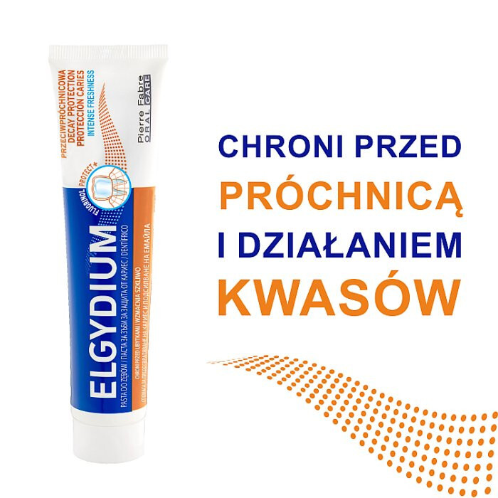 Elgydium Fluorinol Protect + przeciwpróchnicowa pasta do zębów, 75 ml