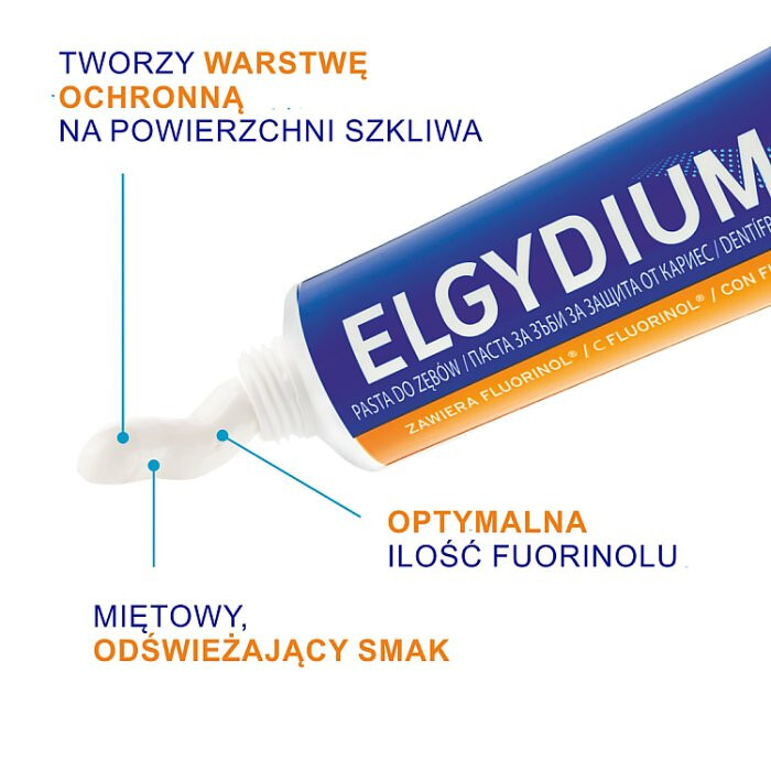 Elgydium Fluorinol Protect + przeciwpróchnicowa pasta do zębów, 75 ml