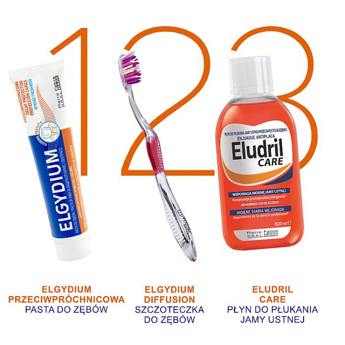Elgydium Fluorinol Protect + przeciwpróchnicowa pasta do zębów, 75 ml