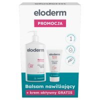 Eloderm Balsam nawilżający 400 ml + Eloderm Krem aktywny, 75 ml