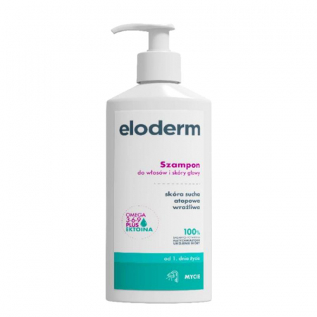 Eloderm szampon do włosów i skóry głowy od 1. dnia życia, 300 ml