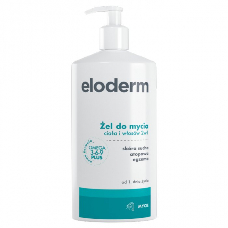 Eloderm Żel do mycia ciała i włosów 2w1 400 ml