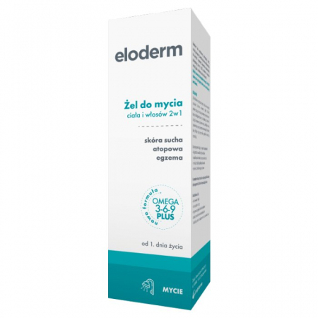 Eloderm żel do mycia ciała i włosów dla skóry suchej i atopowej, 200 ml