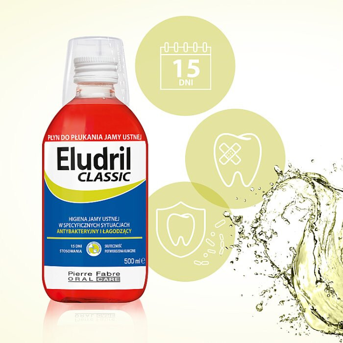 Eludril Classic płyn do płukania jamy ustnej, 200 ml