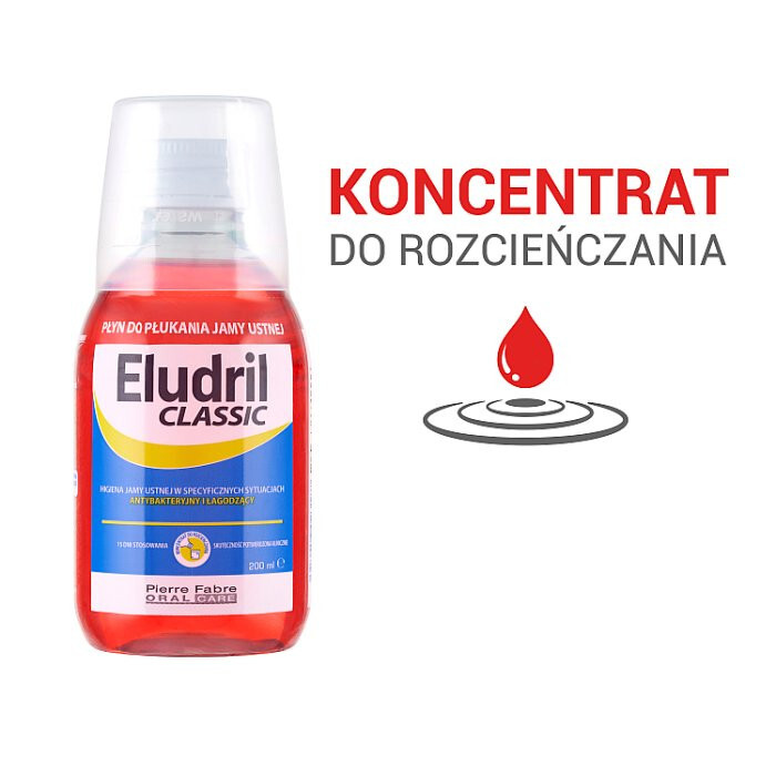 Eludril Classic płyn do płukania jamy ustnej, 200 ml