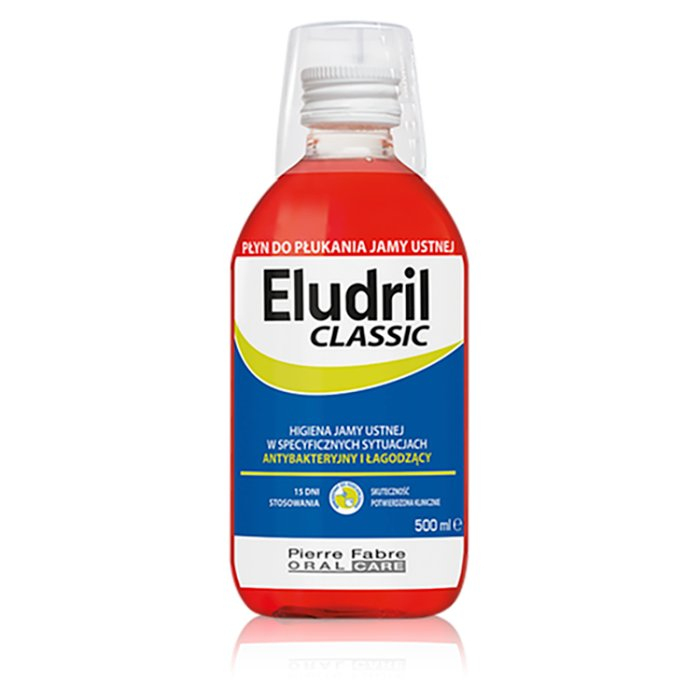 Eludril Classic płyn do płukania jamy ustnej, 500 ml