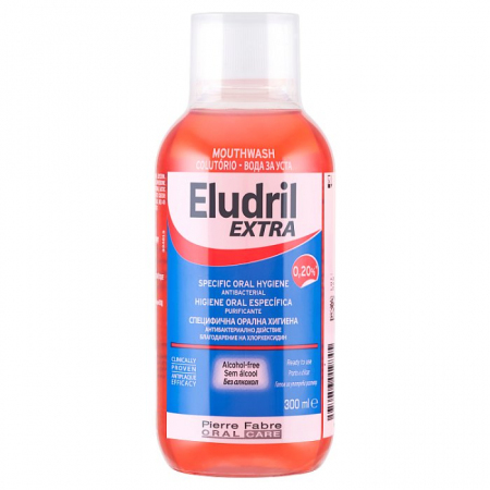 Eludril Extra 0,20% Płyn do płukania jamy ustnej 300 ml