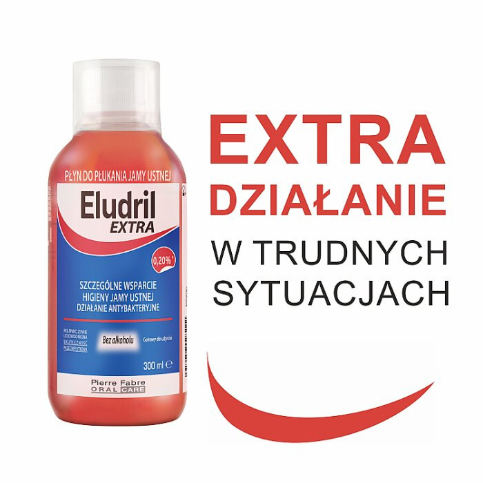 Eludril Extra płyn do płukania jamy ustnej, 300 ml
