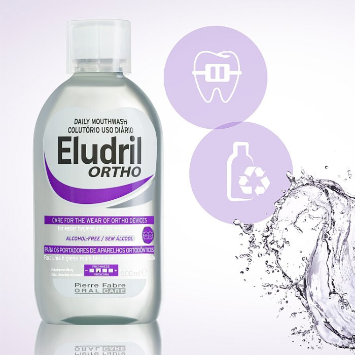 Eludril ORTHO Płyn do płukania jamy ustnej 500 ml