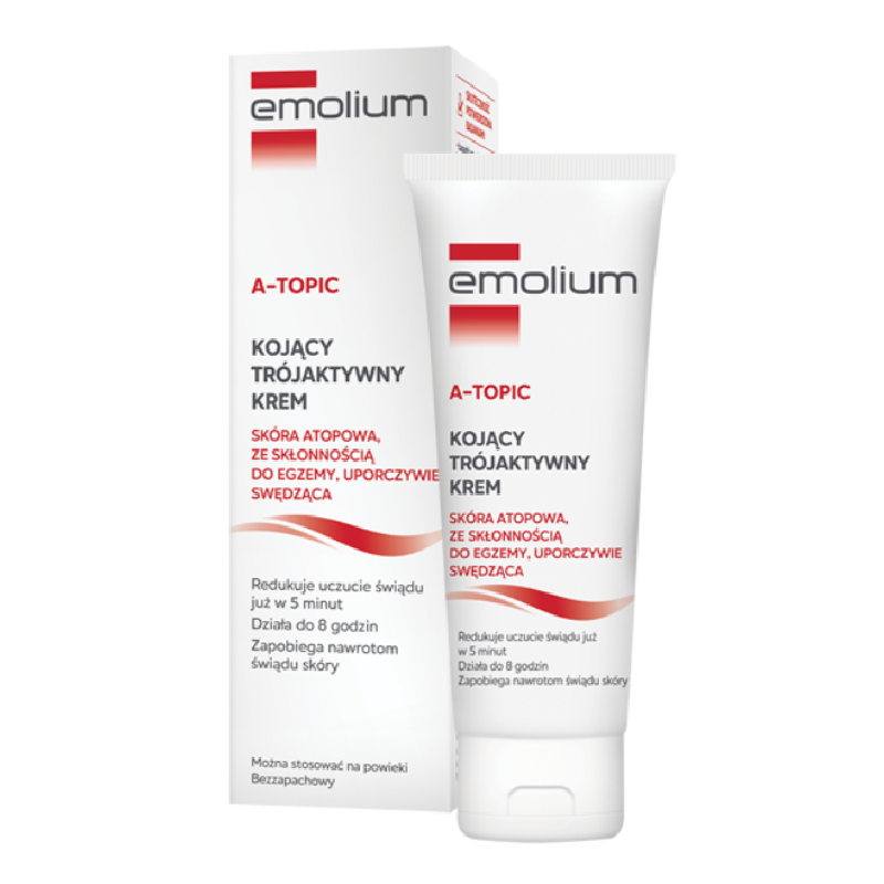 Emolium A-topic Kojący trójaktywny krem, 75 ml