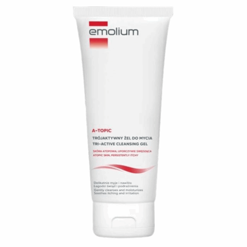 Emolium A-Topic Trójaktywny żel do mycia, 200 ml