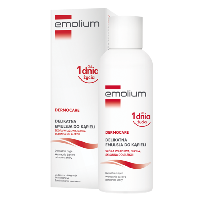 Emolium Dermocare Delikatna emulsja do kąpieli, 400 ml