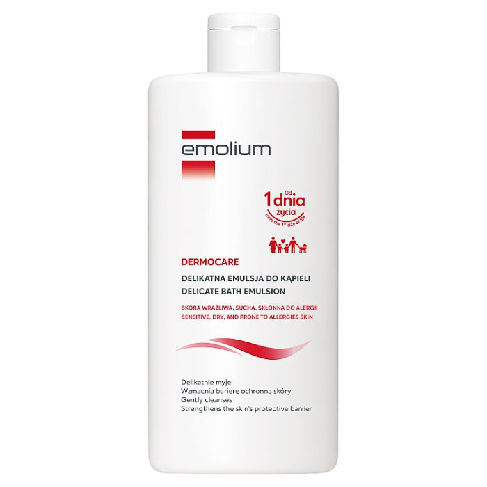 Emolium Dermocare Delikatna emulsja do kąpieli, 750 ml