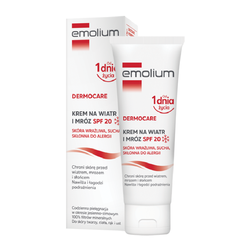 Emolium Dermocare Krem na wiatr i mróz SPF 20, 75 ml